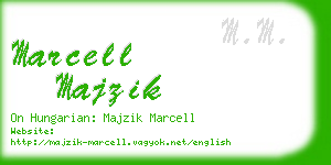 marcell majzik business card